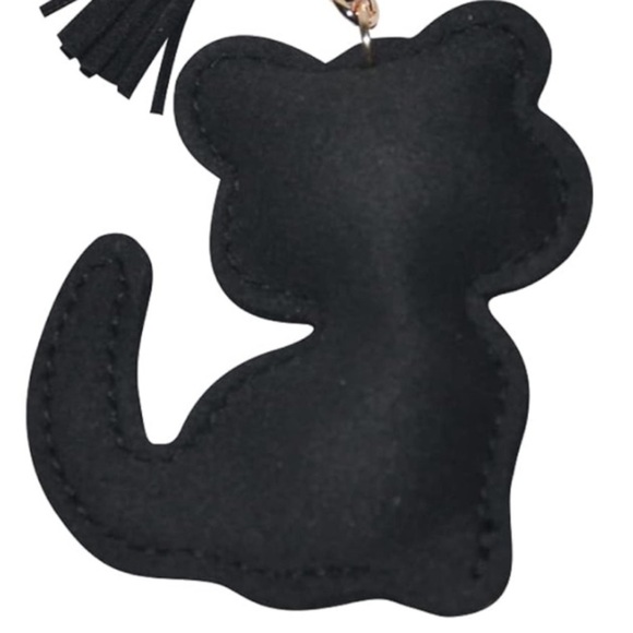 Rhinestone Crystal Bear Charm Keychain Black/silver/make  Cat Bear Bling Bag Charm/Keychain